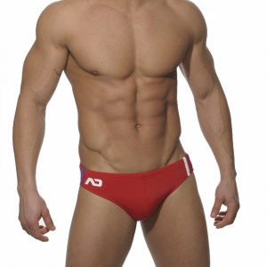 Slip de bain LOW CUT SPORTS Rouge
