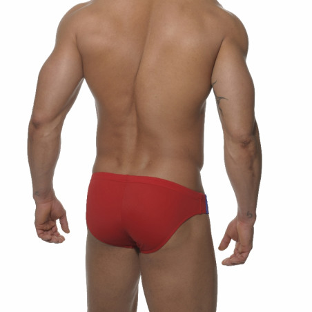 Slip de bain LOW CUT SPORTS Rouge