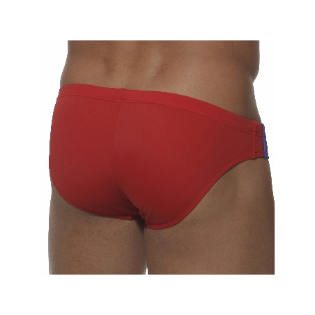 Slip de bain LOW CUT SPORTS Rouge
