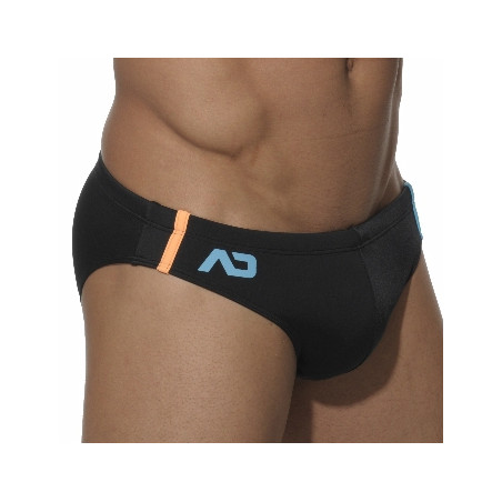Slip de bain LOW CUT SPORTS Noir