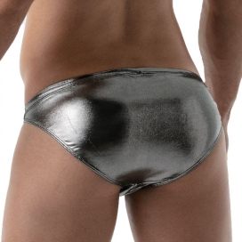 Bikini Mini Slip METAL Argent 2