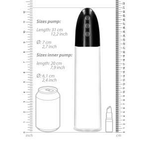 Pompe à pénis automatique + Masturbateur CYBER PUMP 22 x 6cm
