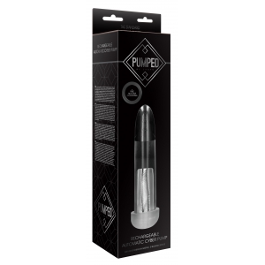Pompe à pénis automatique + Masturbateur CYBER PUMP 22 x 6cm