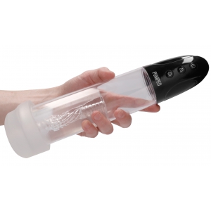 Pompe à pénis automatique + Masturbateur CYBER PUMP 22 x 6cm