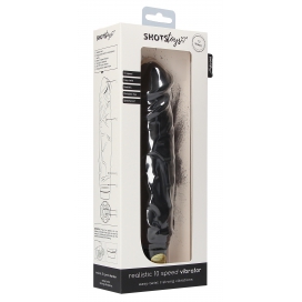 Gode vibrant REALISTIC 20 x 5cm Noir 2