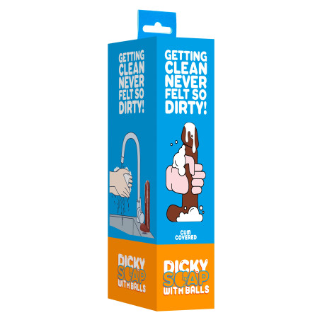 Savon Pénis avec Sperme DICKY Marron 