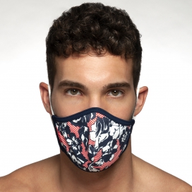 Masque en tissu Flowery Blanc 2