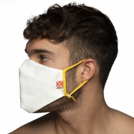 Masque en tissu Barcelona Blanc 2