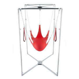 Kit Sling Cuir 5 Points Rouge Armature Grise