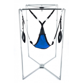 Kit Sling Tissu Triangle Bleu-Noir Armature Grise 2