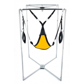 Kit Sling Tissu Triangle Jaune-Noir Armature Grise 2
