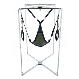 Kit Sling Tissu Triangle Kaki-Noir Armature Grise 2