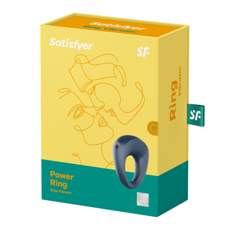 Cockring Vibrant Satisfyer Men Plus de 2.5cm de diamètre