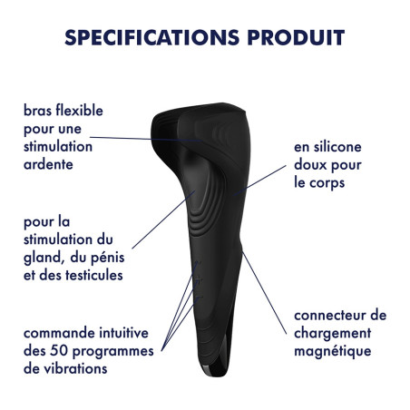 Masturbateur WAND de Satisfyer Men 10 Vibrations