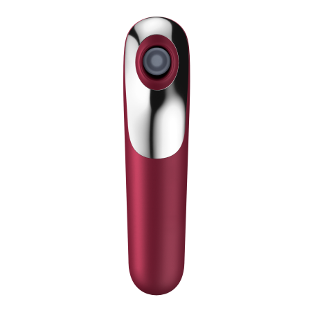 Stimulateur de clitoris + Vibromasseur DUAL LOVE Rouge