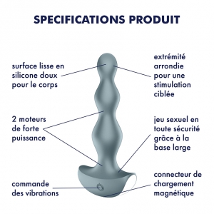 Plug vibrant Silicone LOLLI 2 Satisfyer 11 x 2.5cm