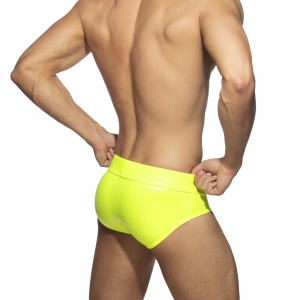 Slip NEON SHINY BRIEF Jaune