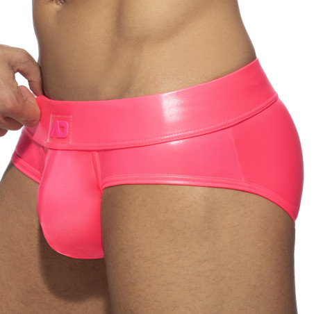 Slip NEON SHINY BRIEF Rose