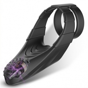 Cockring Vibrant en silicone DUAL VIBE 35mm
