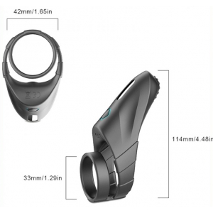 Cockring Vibrant en silicone DUAL VIBE 35mm