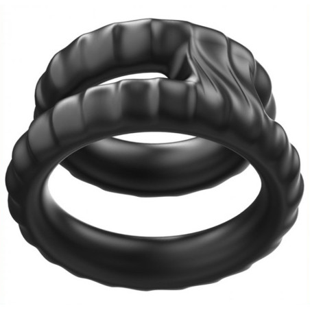 Double Cockring Silicone DUO