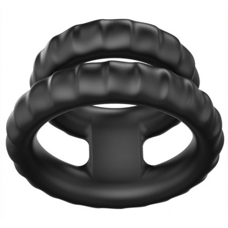Double Cockring Silicone DUO
