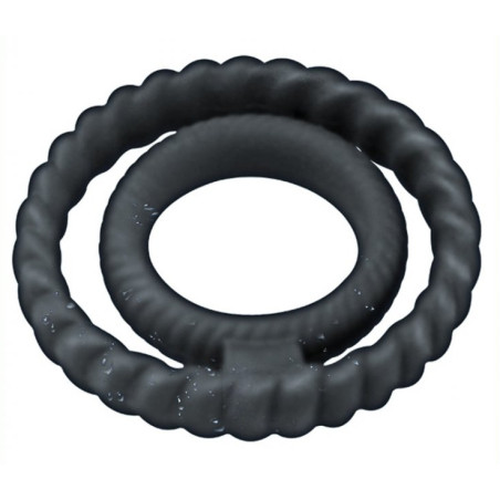Double Cockring Silicone DUAL RING 
