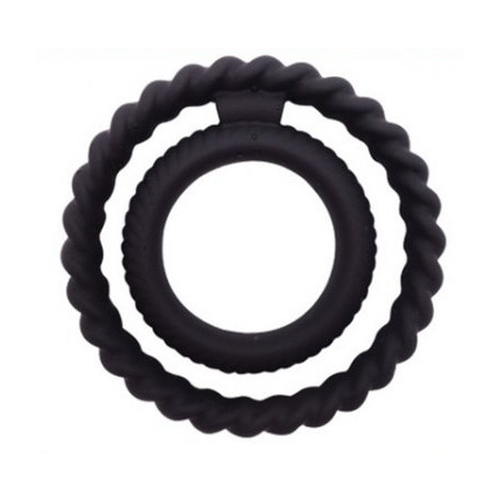 Double Cockring Silicone DUAL RING 