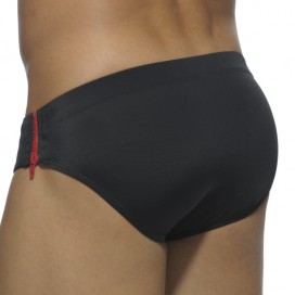 Slip de bain Sides Zipper Noir 2