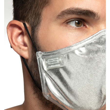 Masque en tissu Party Argent