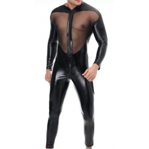 Combinaison intégrale Tulle et Fetish Noire
