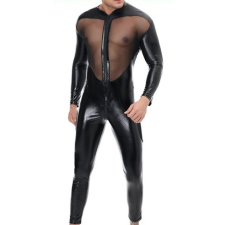 Combinaison intégrale Tulle et Fetish Noire