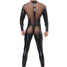 Combinaison intégrale Tulle et Fetish Noire 2