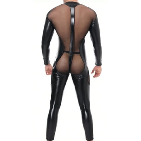 Combinaison intégrale Tulle et Fetish Noire