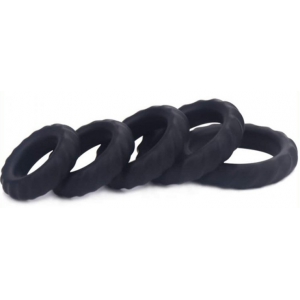 Lot de 5 Cockrings en silicone ENHANCE RINGS