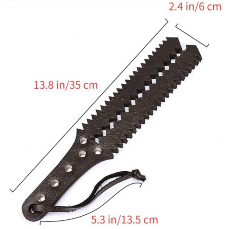 Paddle simili 6 lanières SAWTOOTH 35cm
