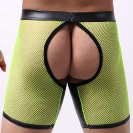 Bottomless Long OPEN IT Jaune Neon 2
