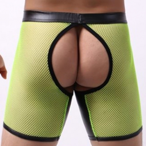 Bottomless Long OPEN IT Jaune Neon