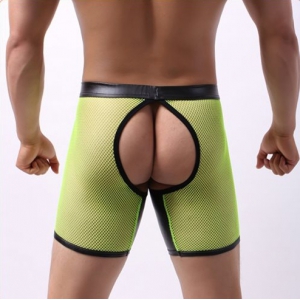 Bottomless Long OPEN IT Jaune Neon