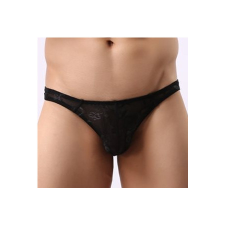 String Dentelle MANKINI Noir