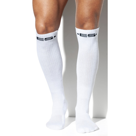 Chaussettes hautes NEVER BACK DOWN Blanches