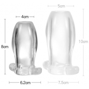 Plug Tunnel Anal NYMBUS Transparent  7 x 4 cm