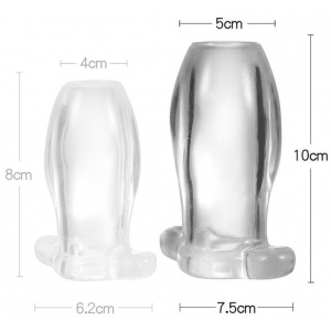 Plug Tunnel Anal NYMBUS Transparent 8.5 x 4.7cm