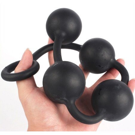 Boules anales en silicone QUARTY M 35 x 4cm