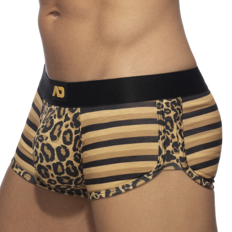 Boxer LEO STRIPE Marron