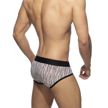 Slip TIGER PRINT Gris
