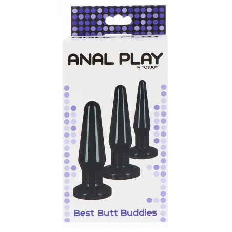Kit de 3 plugs BEST BUTT Noirs