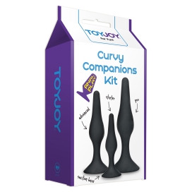 Kit 3 Plugs Silicone CURVY Noirs 2