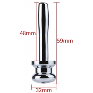Plug pénis percé HOLLOW 5cm - Diamètre 9mm