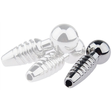 Plug Penis percé SCREW S 2.5cm | Diamètre 8mm